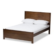 Baxton Studio Catalina Modern Classic Mission Style Brown-Finished Wood Full Platform Bed